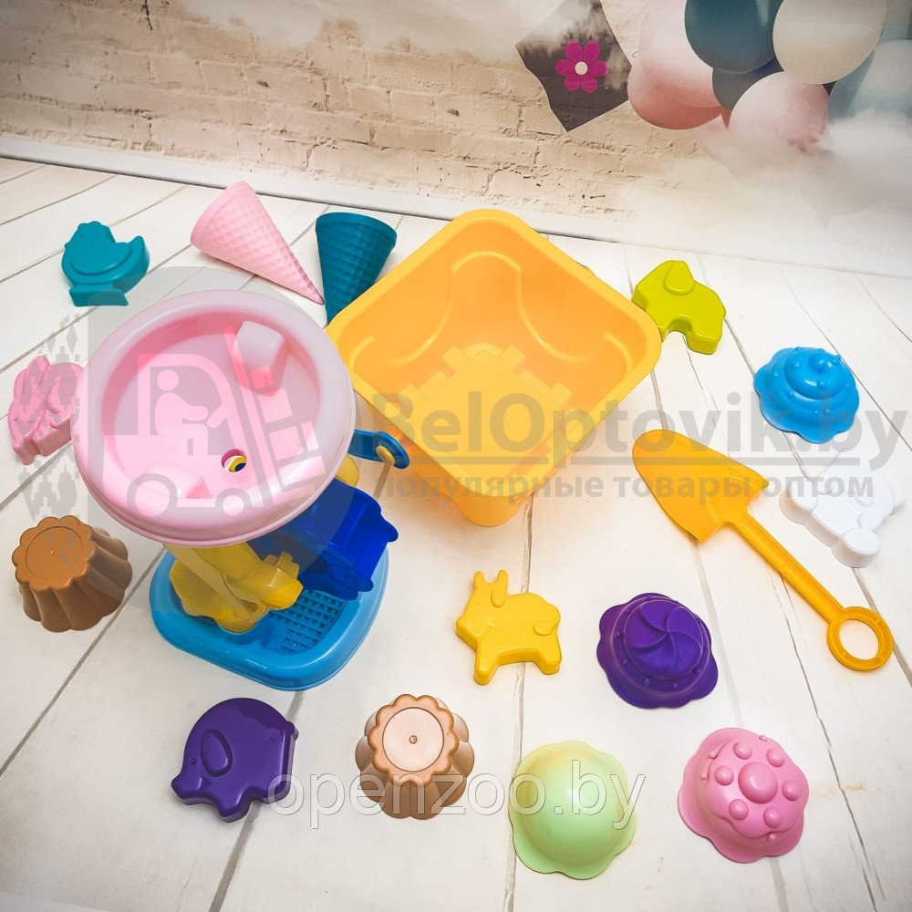 Игрушка Большой песочный набор с мельницей и формочками Fancy Baby 17 шт. PN06 - фото 7 - id-p159800908