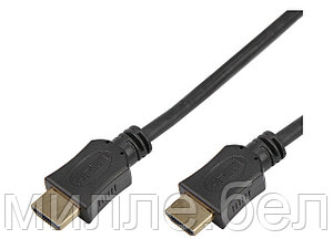 Шнур HDMI - HDMI без фильтров, длина 1 метр, (GOLD) (PE пакет) PROconnect