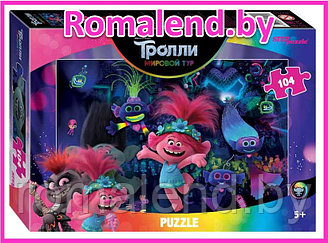 Пазл 104 деталей "Trolls - 2" (Тролли)  Disney  82201