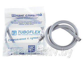 Шланг сливной М для стиральной машины в упаковке (евро слот) 1 м, TUBOFLEX