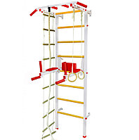 Шведская стенка ЭКТА СК2У с навесным (бел-красн)