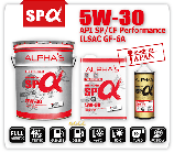 Масло моторное ALPHAS 5W30 API SP/CF, ILSAC GF-6A синтетическое (4л)