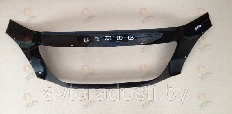 Дефлектор капота для Lexus RX (2003-2009) с облицовкой / Лексус [LX02] VT52 - фото 1 - id-p75800278