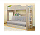 Двухъярусная кровать Белая с диваном (Боннель) +матрас №1| НОВИНКА!, фото 6