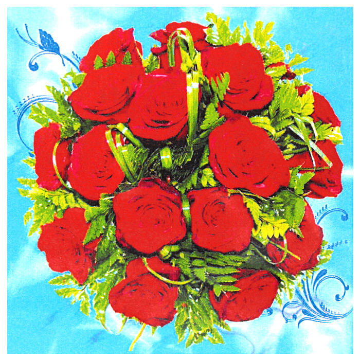 Алмазная живопись "Darvish" 30*30см  Букет из роз