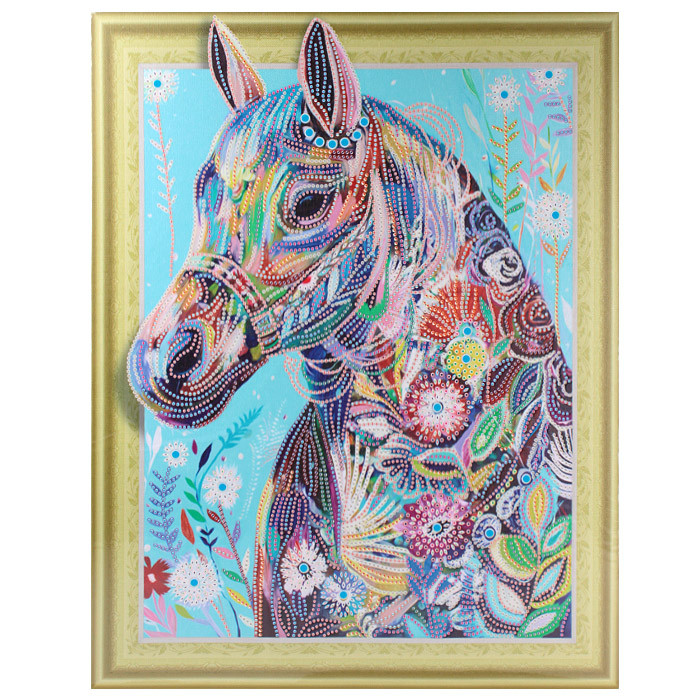 Алмазная живопись "Darvish" 40*50см "Лошадь" - фото 2 - id-p159880701