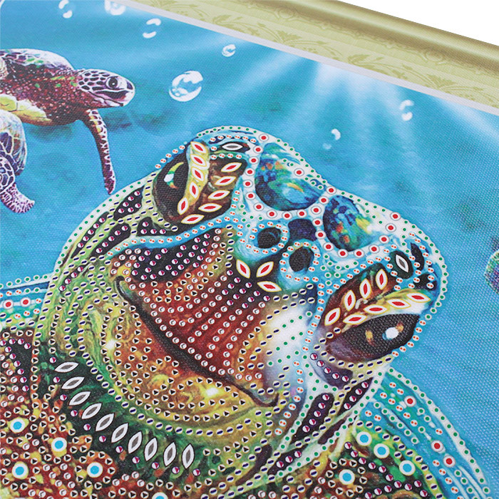 Алмазная живопись "Darvish" 40*50см "Морская черепаха" - фото 3 - id-p159880703