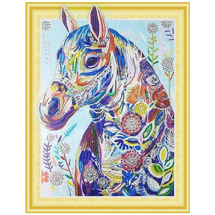 Алмазная мозаика (живопись) "Darvish" 40*50см  Лошадь