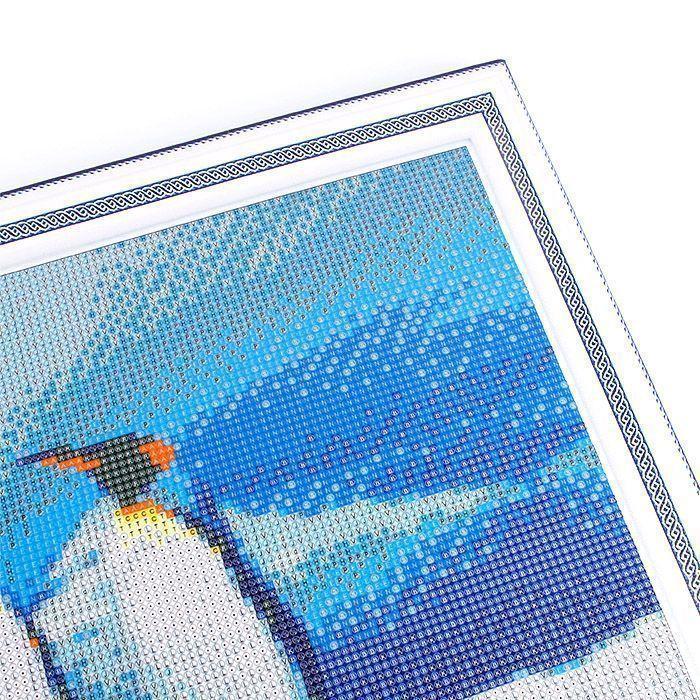 Алмазная мозаика (живопись) "Darvish" 40*50см Пингвины - фото 4 - id-p159880732