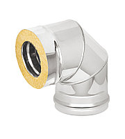 Дымоходное Сэндвич-колено (AISI 304 0,8/430 0,5) 90*