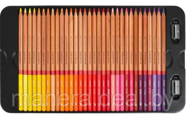 Профессиональные художественные карандаши Marco «RENOIR FINE ART», 100 цветов, в металлическом пенале - фото 3 - id-p159910108