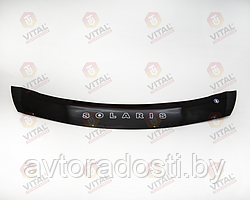 Дефлектор капота для Hyundai Solaris (2014-) короткий / Хёндай Солярис [HYD43] VT52