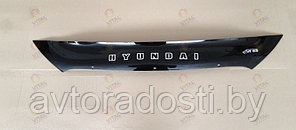 Дефлектор капота для Hyundai ix35 (2010-) "от фары до фары" / Хендай [HYD51] VT52
