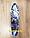 Скейтборд с ручкой и граффити расцветкой PENNY BOARD Пенниборд принт СВЕТЯЩИЕСЯ Колёса (6 расцветок) арт. 8301, фото 7