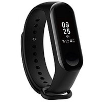 Ремешок силиконовый для Xiaomi Mi Band 3 / 4 (черный)