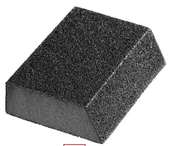 Губка шлифовальная STAYER "MASTER" угловая, зерно - оксид алюминия, Р120, 100 x 68 x 42 x 26 мм, сре