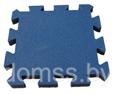 Резиновые маты-пазл Mats Puzzle 10х1000х1000мм черный Монолитное основание - фото 4 - id-p159924594