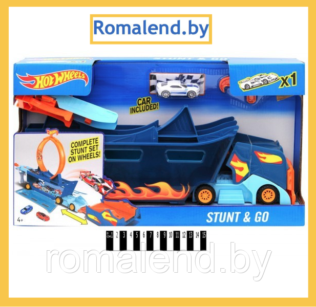 Автотрек Hot Wheel автовоз, Хот Вил, автотрек, 1 машинка, игровой набор PT8830