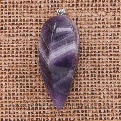 Большой маятник ~5см из натурального камня Аметист - фото 1 - id-p159929656
