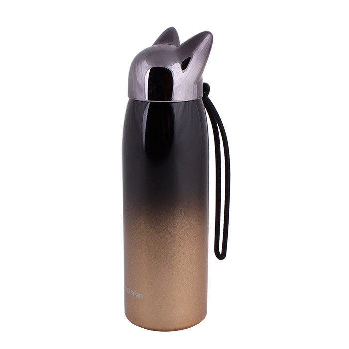Бутылка (термос) для воды 300мл "Кошка" цвет ассорти - фото 1 - id-p159929676