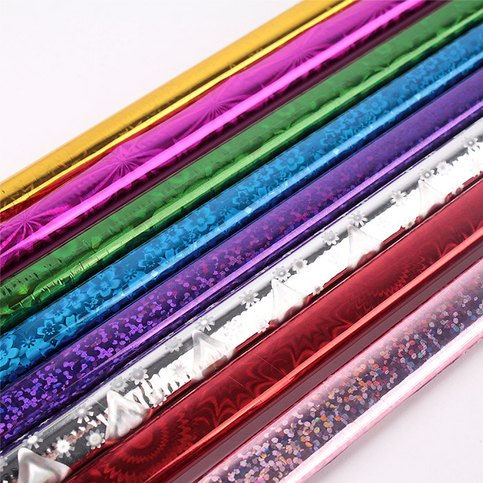 Бумага упаковочная набор 8цветов 500*700мм голография ассорти "Darvish" - фото 3 - id-p159929690