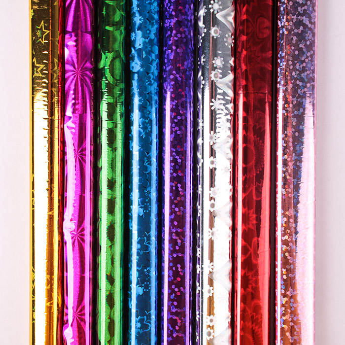 Бумага упаковочная набор 8цветов 500*700мм голография ассорти "Darvish" - фото 4 - id-p159929690