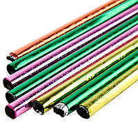Бумага упаковочная набор 8цветов 700*1000мм голография ассорти "Darvish"