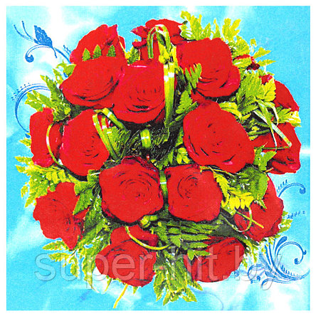 Алмазная живопись "Darvish" 30*30см  Букет из роз, фото 2