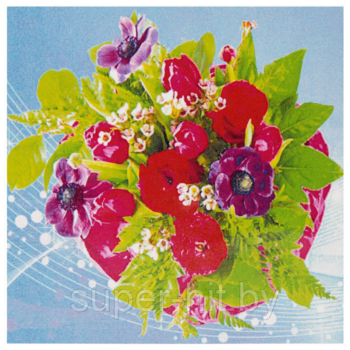 Алмазная живопись "Darvish" 30*30см Цветы - фото 1 - id-p159946291