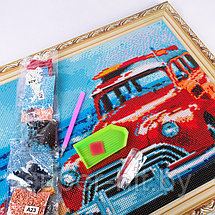 Алмазная живопись "Darvish" 40*50см  Ретро автомобиль, фото 2