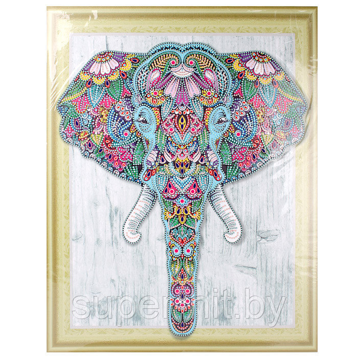 Алмазная живопись "Darvish" 40*50см "Слон" - фото 2 - id-p159946380