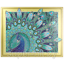 Алмазная мозаика (живопись) "Darvish" 40*50см  Павлин, фото 2