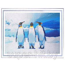Алмазная мозаика (живопись) "Darvish" 40*50см  Пингвины, фото 2