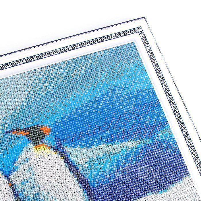 Алмазная мозаика (живопись) "Darvish" 40*50см Пингвины - фото 4 - id-p159946405