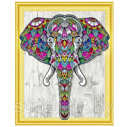 Алмазная мозаика (живопись) "Darvish" 40*50см  Слон, фото 2