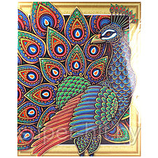 Алмазная мозаика (живопись) "Darvish" 40*50см  Хвост павлина, фото 2