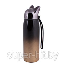 Бутылка (термос) для воды 300мл "Кошка" цвет ассорти