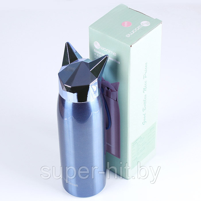 Бутылка-термос для воды 300мл "Кот" цвет ассорти - фото 7 - id-p159946465