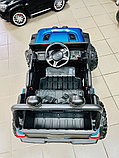 Детский электромобиль RiverToys C555CC 4WD (синий глянец) Лицензия полноприводный двухместный, фото 3