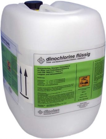 Химия для бассейна хлор DINOTEC dinochlorine (жидкий) 28 кг - фото 1 - id-p159949645