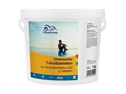Химия для бассейна хлор CHEMOFORM Кемохлор-Т-Таблетки 200г 5кг - фото 1 - id-p159949647