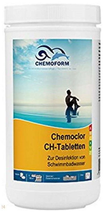 Химия для бассейна хлор CHEMOFORM Кемохлор - СН в таблетках 1кг