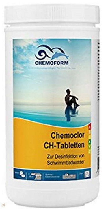 Химия для бассейна хлор CHEMOFORM Кемохлор - СН в таблетках 1кг - фото 1 - id-p159949652