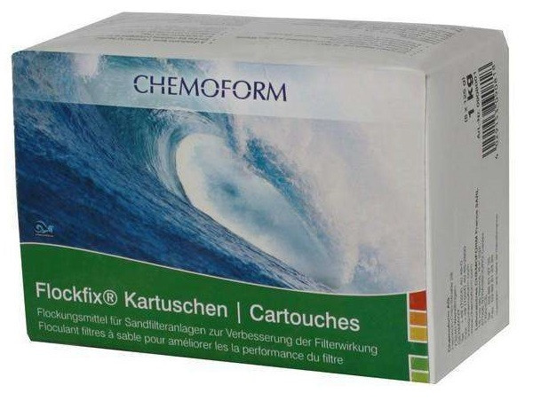 Химия для бассейна флокулянт CHEMOFORM Флокфикс в картриджах 1шт - фото 1 - id-p159949657