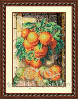Набор для вышивания бисером ПАУТИНКА арт.Б-1220 Апельсины 26,5х38 см