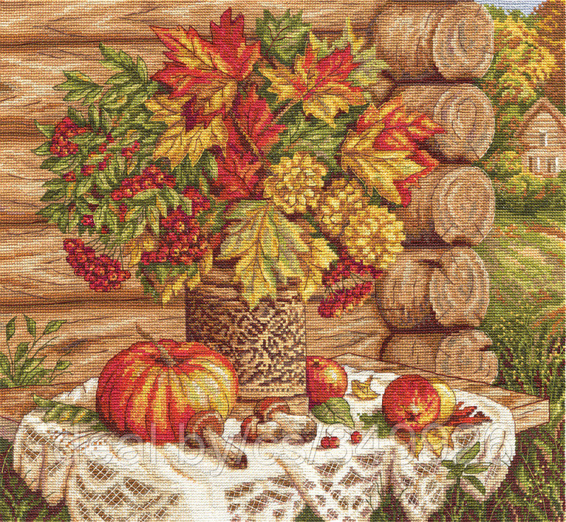 Набор для вышивания PANNA Золотая серия арт. N-1392 Осенний натюрморт 31х35 см