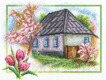 Набор для вышивания PANNA арт. PS-0332 Весна в деревне 26х20 см