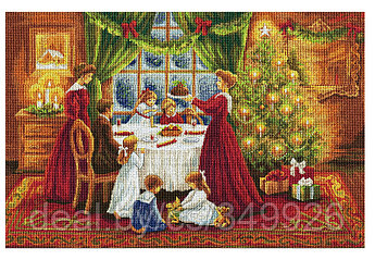 Набор для вышивания мулине НИТЕКС арт.0092 Рождество 72,5х48 см