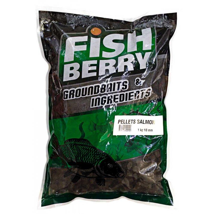 FishBerry Пеллетс карповый (лосось, цв. -темный) 10мм - 1 кг - фото 1 - id-p159953103