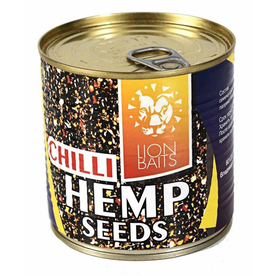 Lion Baits Зерновая смесь Hemp seeds Chili - 430 мл - фото 1 - id-p159953157